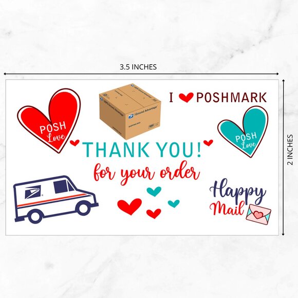 100 Thank You Cards - Picture 5 of 6